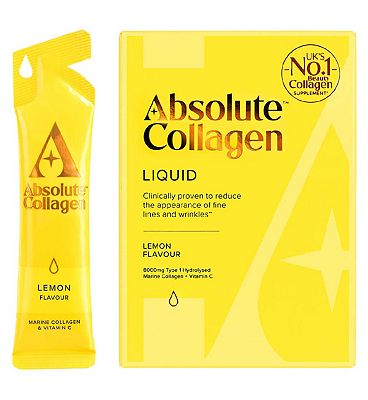 Absolute Collagen Marine Collagen Liquid Supplement Lemon Flavour 10x10ml Sachets