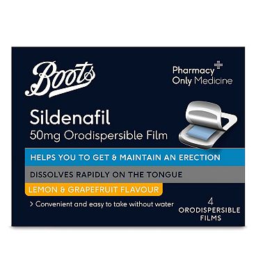 Click to view product details and reviews for Boots Sildenafil 50mg Orodispersible Film 4 Orodispersible Films.