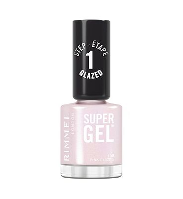 Rimmel Super Gel Nail Polish 105 Pink Glazed 12ml