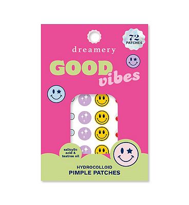 Click to view product details and reviews for Dreamery Good Vibes Acne Patches 72pc.