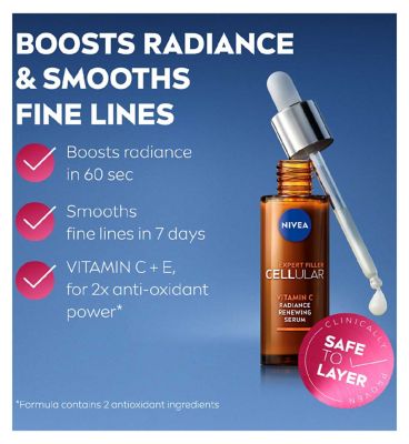 NIVEA Cellular Expert Filler Vitamin C Radiance Renewing Face Serum 30ml<br/> (10)