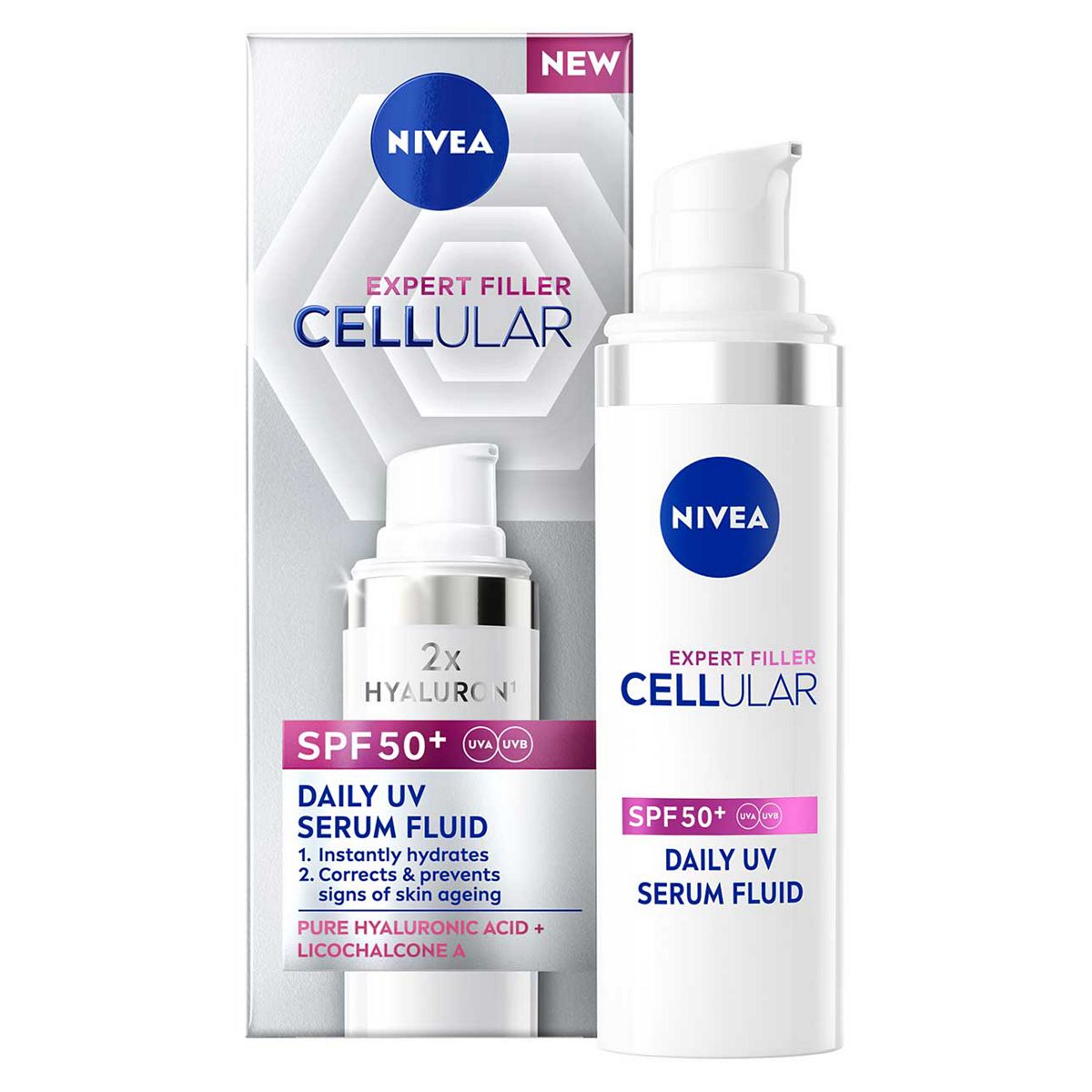 Nivea Cellular Expert Filler Daily Uv Face Serum Fluid Spf50+ 30ml