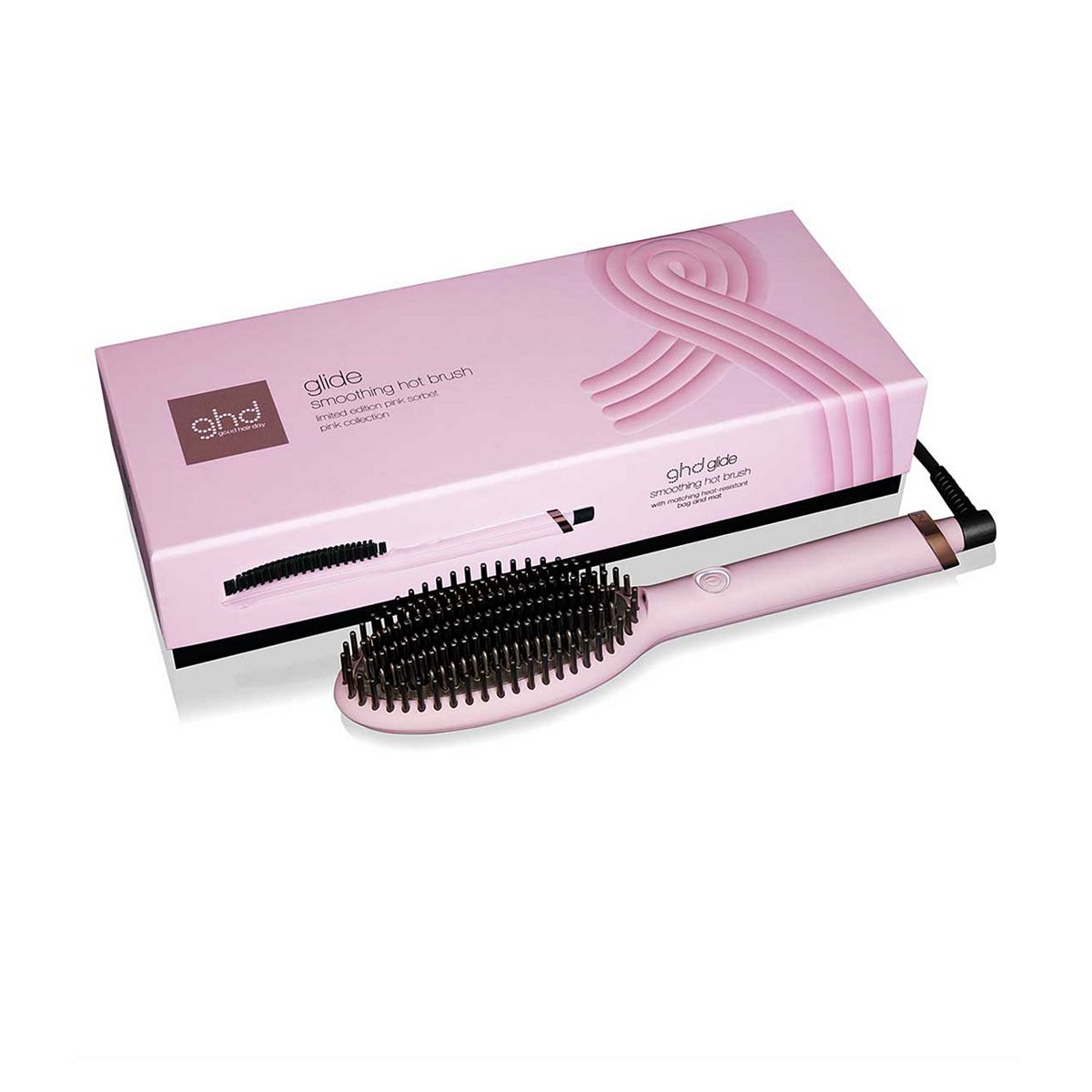 Ghd Glide Charity Limited Edition Hot Brush In Pink Sorbet