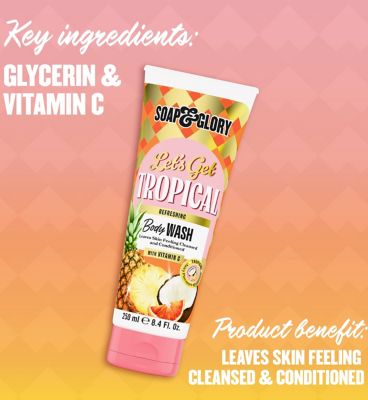 Soap & Glory Let's Get Tropical Body Wash 250ml (12)
