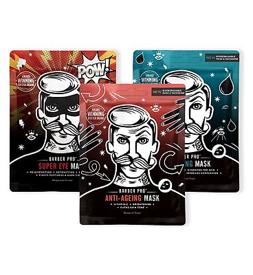 BARBER PRO Face & Eye Mask Bundle