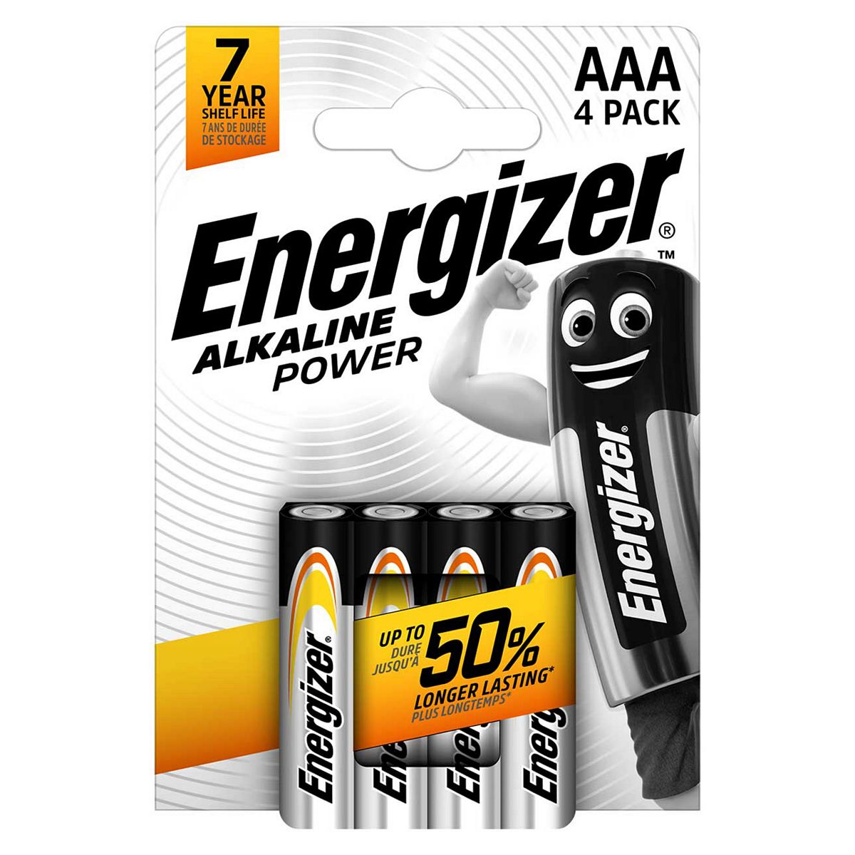 Energizer Alkaline Power Aaa Batteries Pack 4S