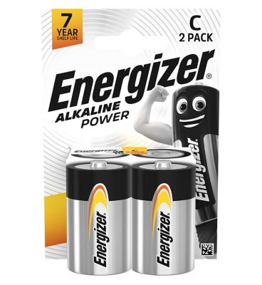 Energizer Alkaline Power C Batteries Pack 2s