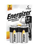 Energizer Alkaline Power C Batteries Pack 2s