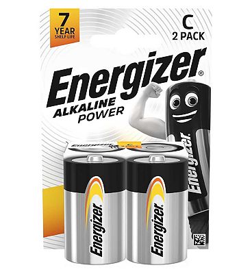 Energizer Alkaline Power C Batteries Pack 2s