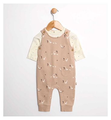 Maybe Baby Bodysuit and Dungaree 3 - 6 Months