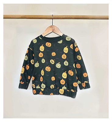 Maybe Junior Halloween All Over Print Sweat with Boucle 5 - 6 Years