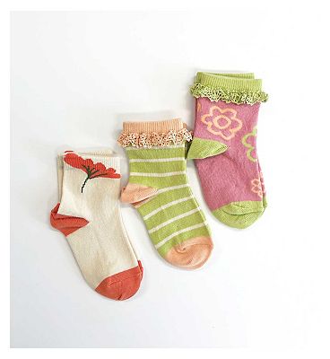 Maybe Junior 3 Pack Girls Socks 2 - 3 Years