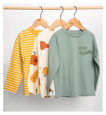 Maybe Junior 3 Pack Long Sleeve Tees 5 - 6 Years