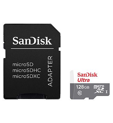 SanDisk Ultra Micro Card Class 10 100mbs 128gb with Adapter