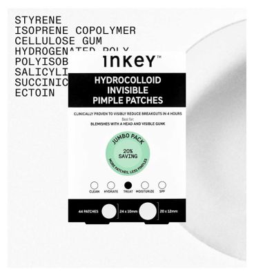 The INKEY List Jumbo Hydrocolloid Invisible Pimple Patches 44s (6)