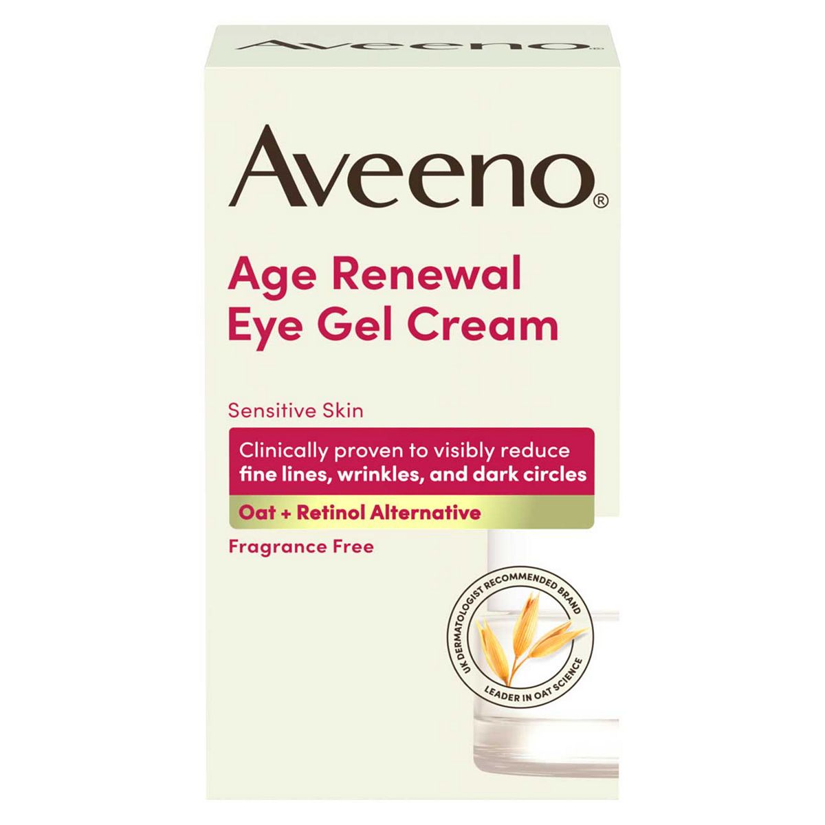 Aveeno Age Renewal Eye Gel Cream 15ml