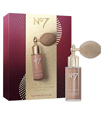 Click to view product details and reviews for No7 Pro Artist Starlight Shimmer Body Dust 9g.