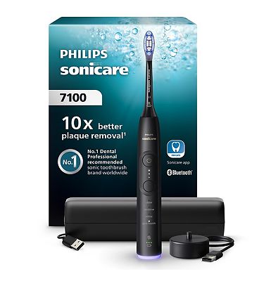 Philips Sonicare 7100 Electric Toothbrush Black Travel Case Hx7421/01