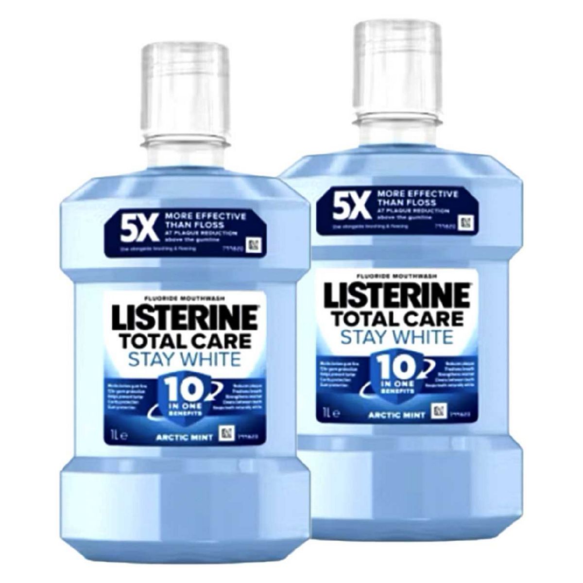 Listerine ® Total Care Stay White Arctic Mint Mouthwash 1L Bundle
