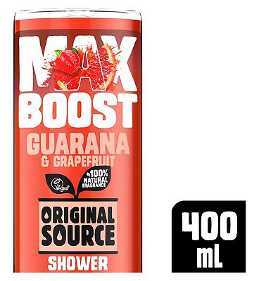Original Source Max Boost Guarana & Grapefruit Shower Gel 400ml