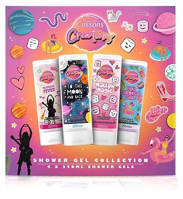 Cussons Creations Trends Mixed Shower Gels Gift Set 4x250ml