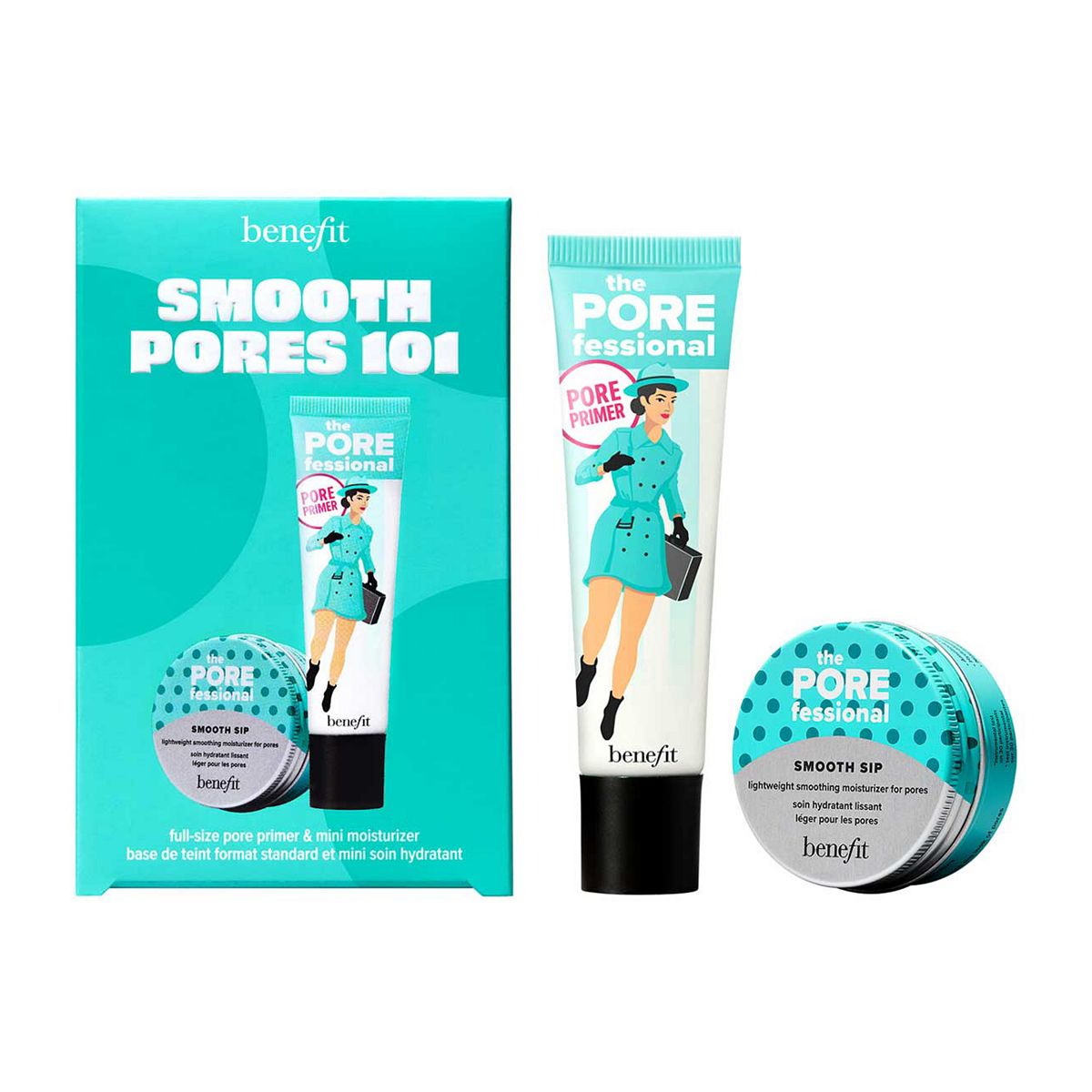 Benefit Smooth Pores 101 Set - Porefessional Primer & Sip Moisturiser Duo