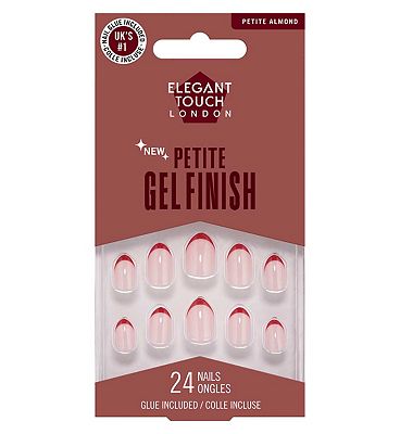 Click to view product details and reviews for Elegant Touch Petite Nails Red Tips.