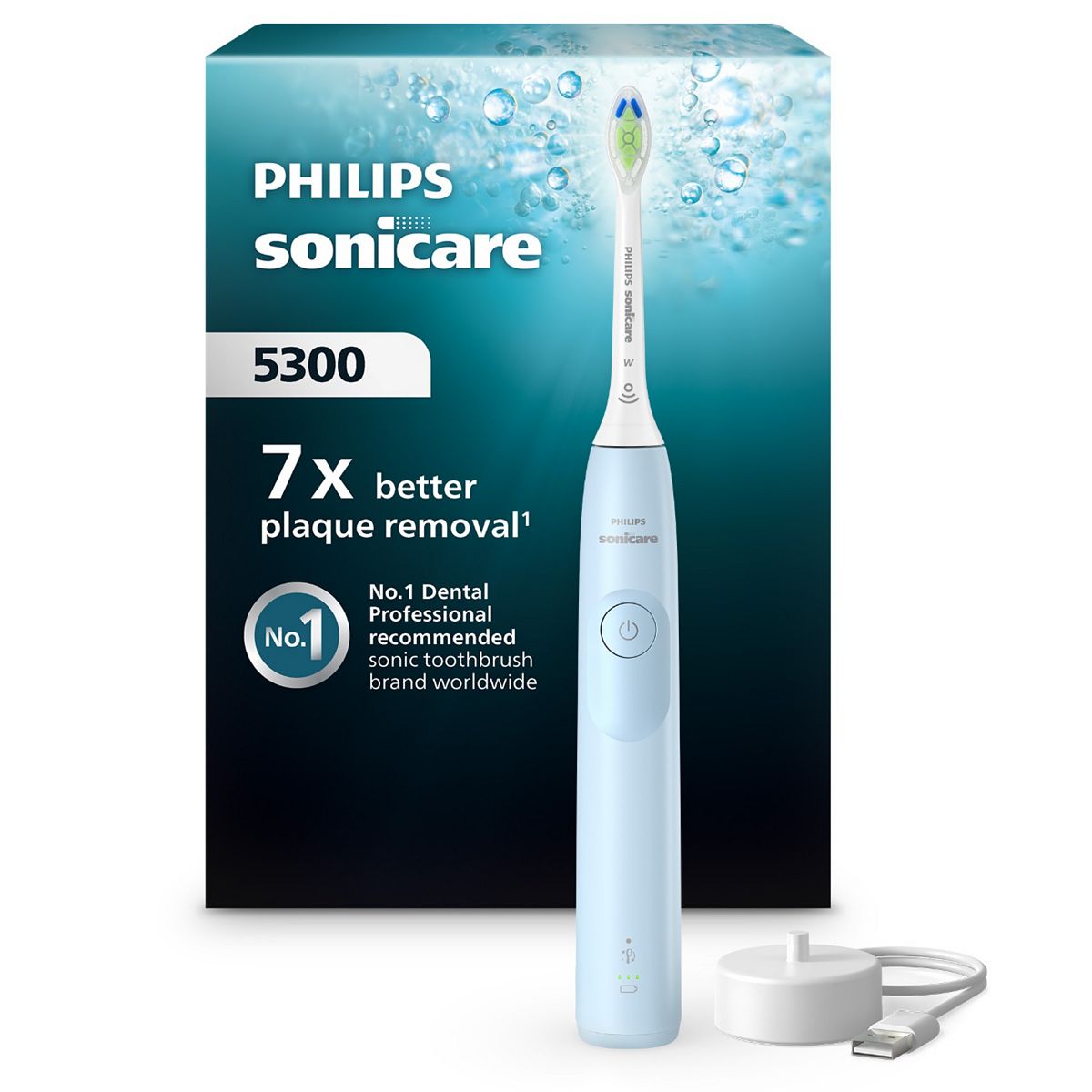 Philips Sonicare 5300 Electric Toothbrush Light Blue Hx7106/01