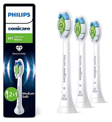 Philips Sonicare Replacement Electric Toothbrush Brush Heads Optimal White 3s (White)