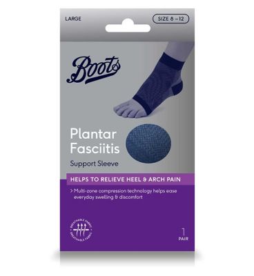 Boots Plantar Fasciitis Support Sleeve-Size 8-12 Boots