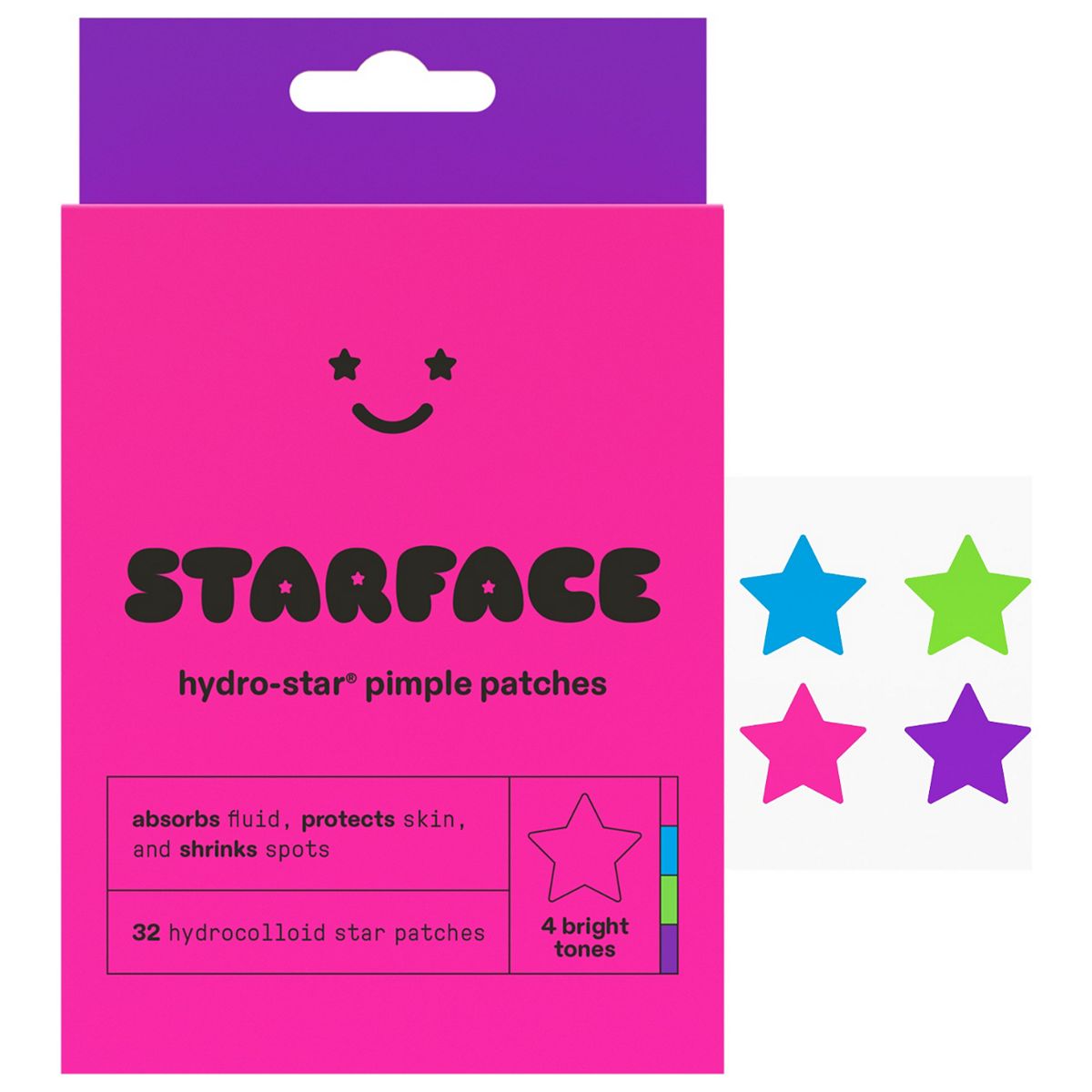 Starface Hydro-Star Party Pack Pimple Patches 32 Count Stars