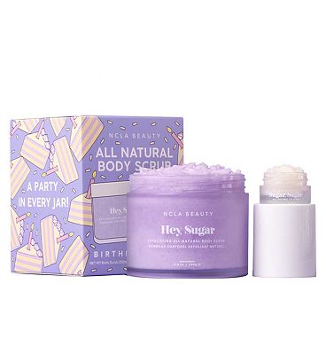 NCLA Hey Sugar Birthday Cake Lip & Body Scrub 2 pcs Set - 5ml Mini Lip Scrub + 250ml Body Scrub