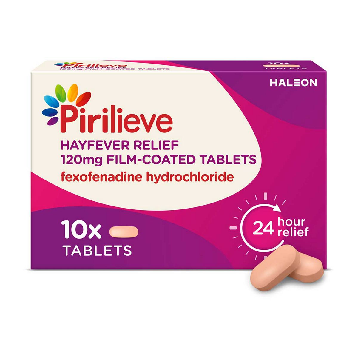 Pirilieve Hayfever Relief 120Mg Film-Coated Tablets – 10