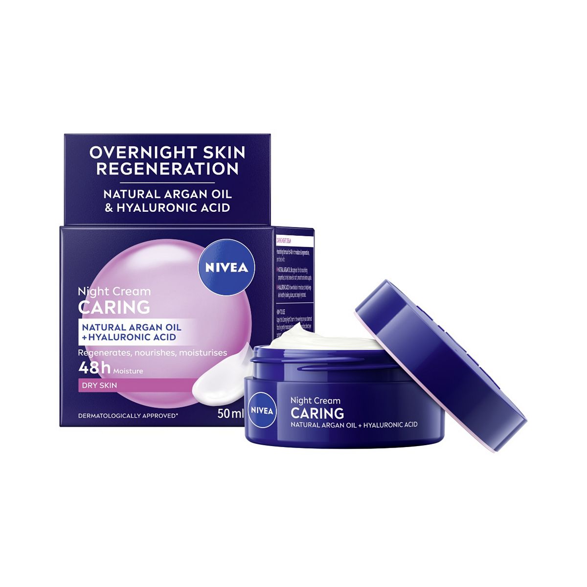 Nivea Nourishing Night For Dry And Sensitive Skin 50Ml Cream