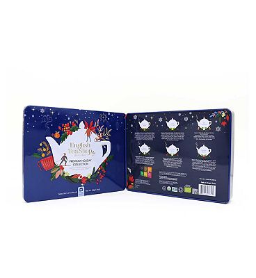English Tea Shop Organic Premium Holiday Collection Blue Tin