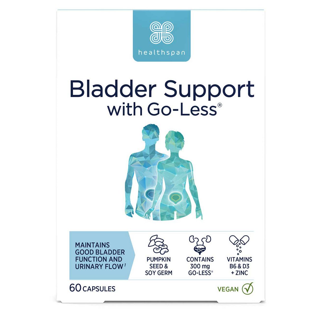 Healthspan Bladder Support Supplements, 60 Capsules