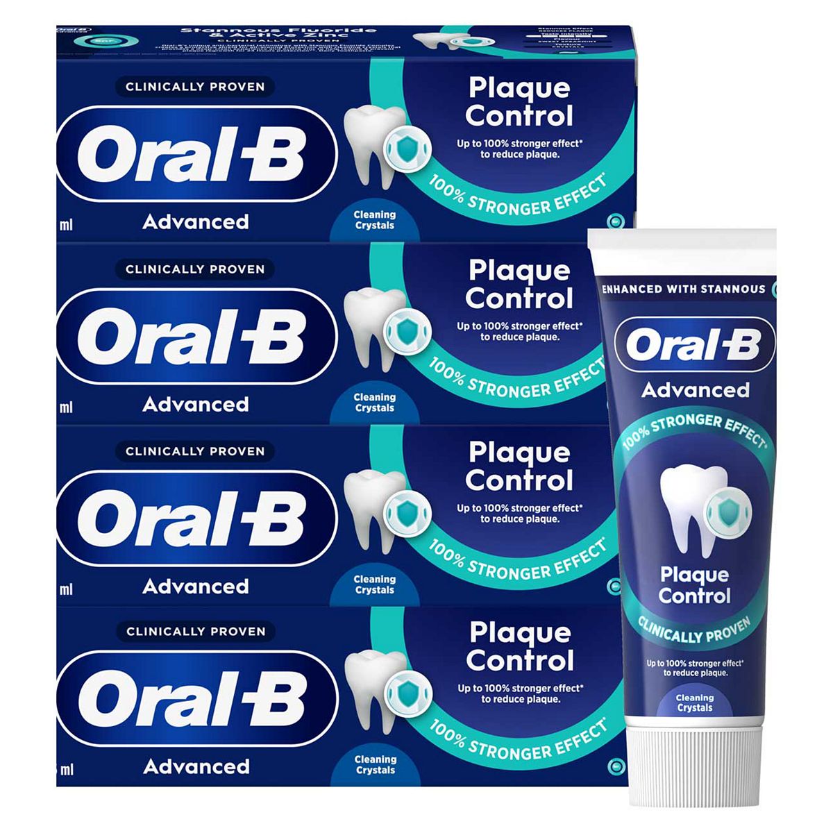 Oral B Oral-B Pro Expert Advanced Plaque Control 75Ml X4