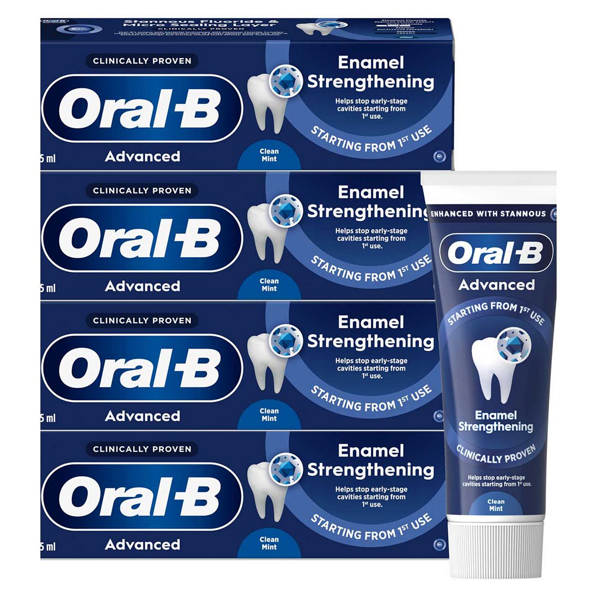 Oral B Oral-B Pro Expert Advanced Enamel Strengthening 75Ml X4