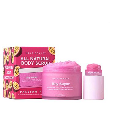 NCLA Hey Sugar Passion Fruit Lip & Body Scrub 2 pcs Set - 5ml Mini Lip Scrub + 250ml Body Scrub