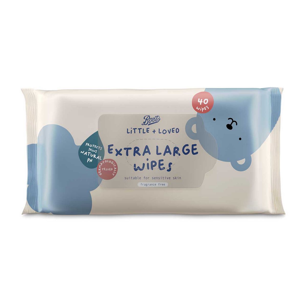 Boots Little + Loved Baby Xl Fragrance Free Wipes 40