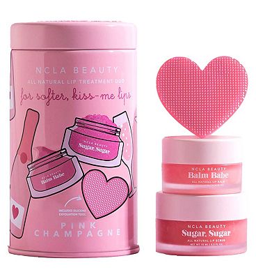 NCLA Pink Champagne Lip Care 2 pcs Set - 10ml Lip Balm + 15ml Lip Scrub
