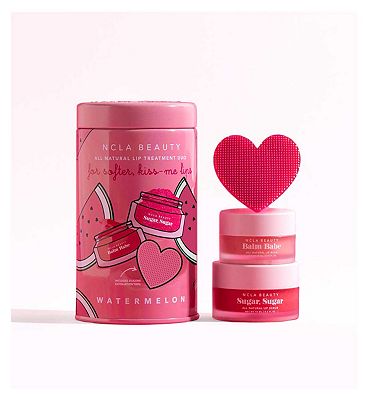 NCLA Watermelon Mini Lip Scrub and Balm Set