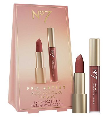 No7 Pro Artist Lip Duo - Rose Couture