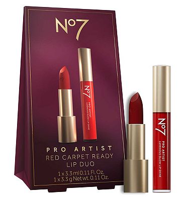 No7 Pro Artist Lip Duo - Red Carpet Ready