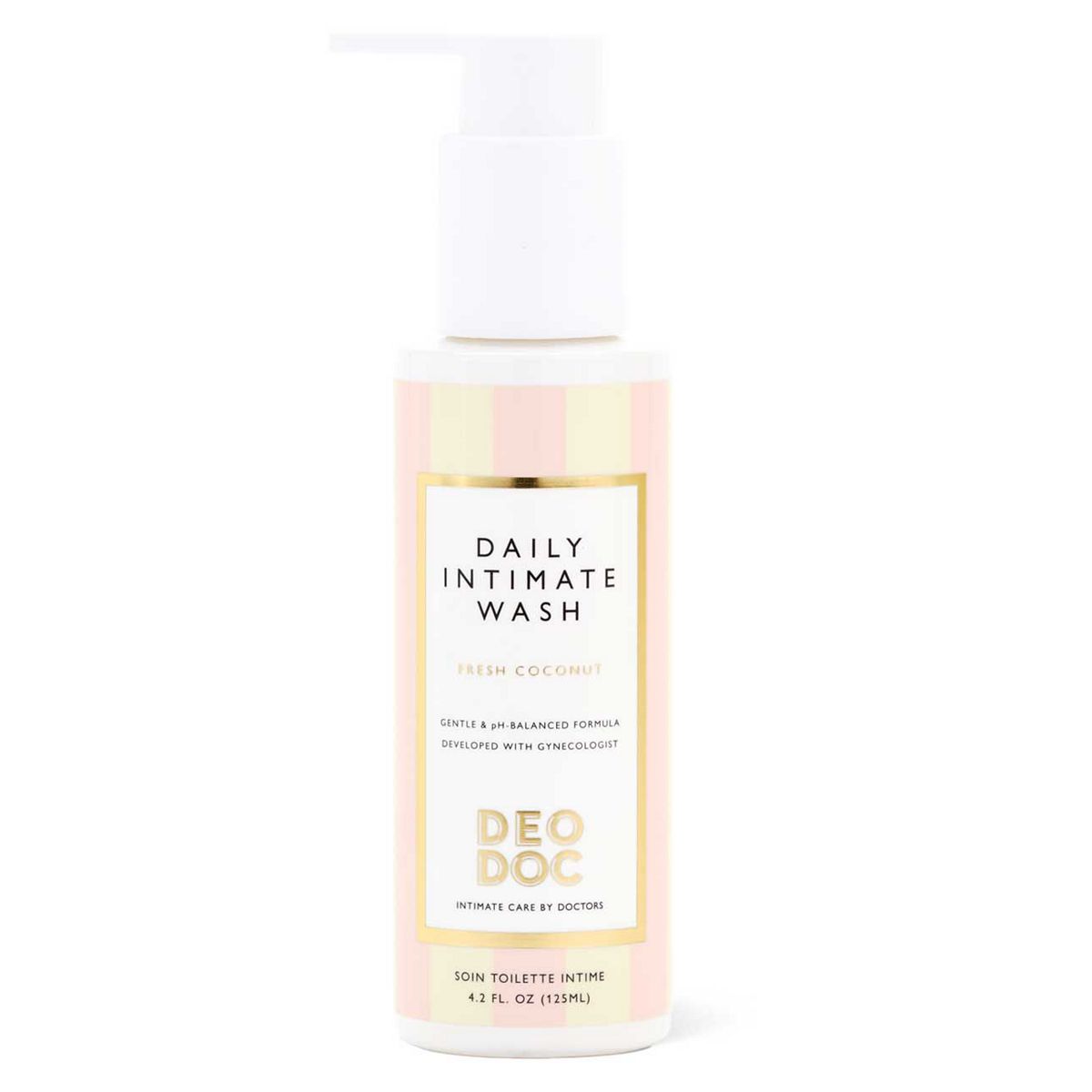 Deo Doc Daily Intimate Wash Non Stripping Body Cleanser Fresh Coconut 125ml