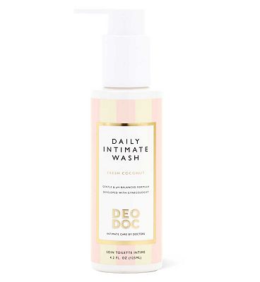 Deo Doc Daily Intimate Wash Non Stripping Body Cleanser Fresh Coconut 125ml
