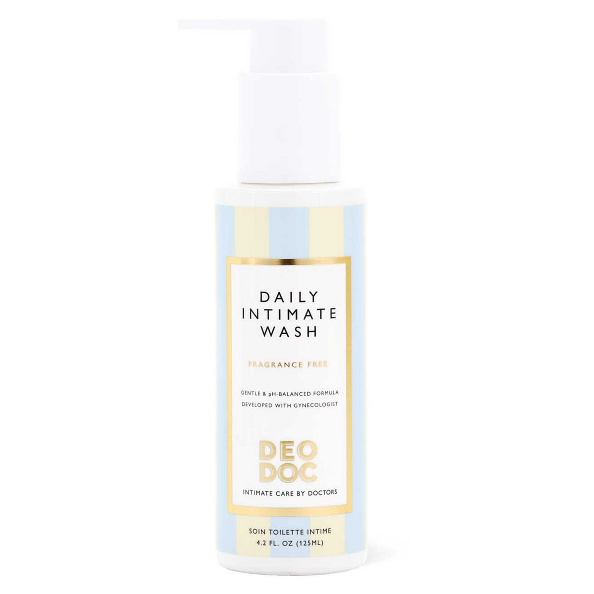 Deo Doc Daily Intimate Wash Non Stripping Body Cleanser Fragrance Free 125Ml