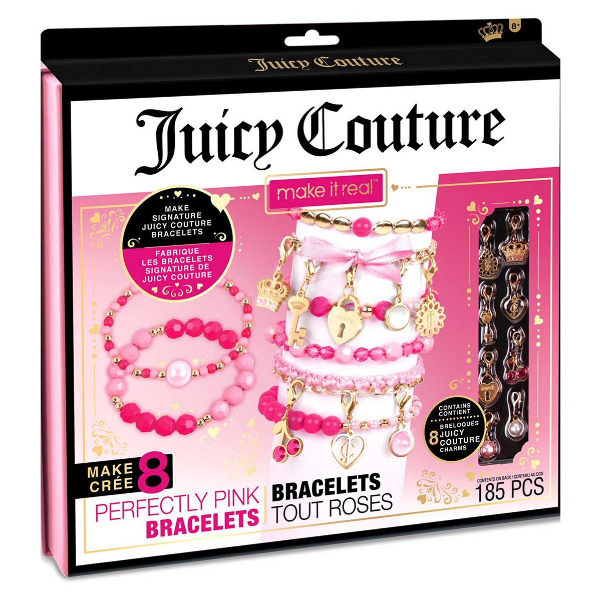 Make It Real Juicy Couture Perfectly Pink Bracelets Jewellery Set