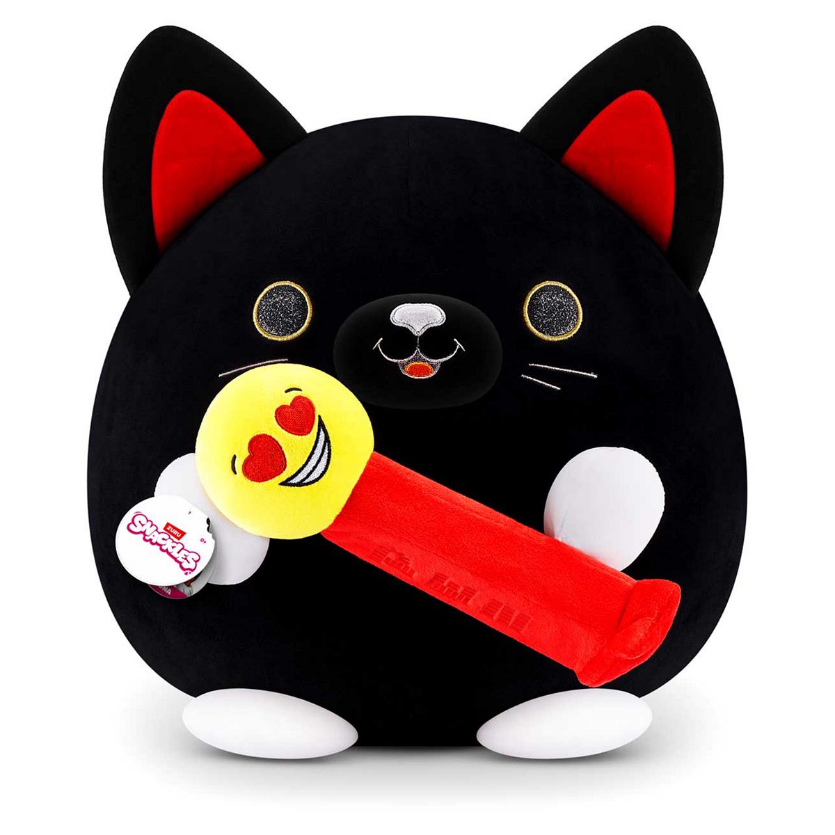 Snackles Zuru Black Cat And Pez Plush Toy