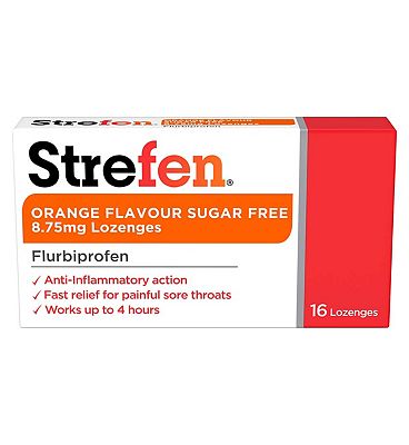 Click to view product details and reviews for Strefen Orange Flavour Sugar Free 875mg Lozenges 16 Lozenges.